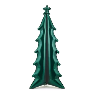 Álló fólia lufi XXL - Karácsonyfa - zöld - 77 × 184 cm