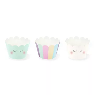 Muffin papír - Unikornis - 5 × 7,5 × 5 cm - 6 db