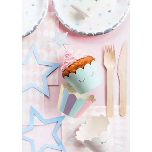 Muffin papír - Unikornis - 5 × 7,5 × 5 cm - 6 db