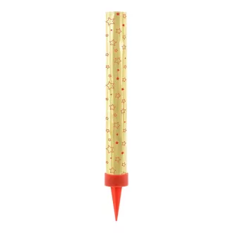 Tortatűzijáték - arany - 12 cm - 4 db