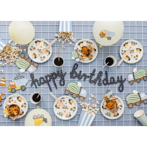 Happy Birthday felirat - Munkagépek - 2 m