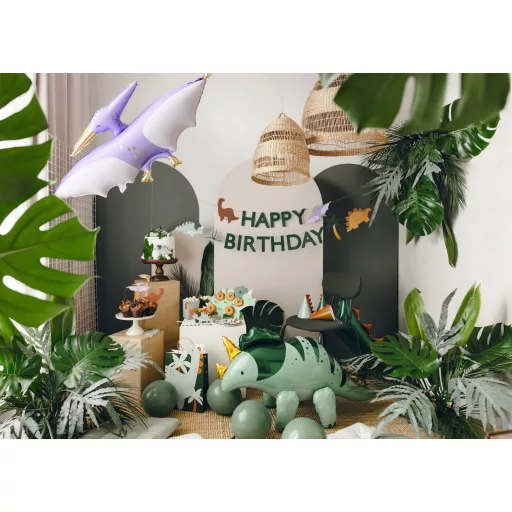 Happy Birthday felirat - Dínó - 3 m