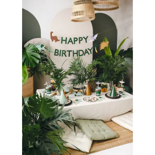 Happy Birthday felirat - Dínó - 3 m