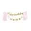 Happy Birthday felirat - Unikornis - 230 × 17,5 cm