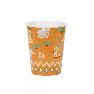 Papírpohár - Szafari - 220 ml - 6 db
