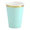 Papírpohár - menta - 220 ml - 6 db