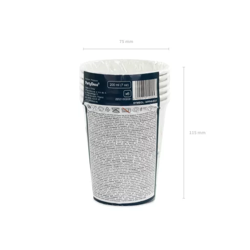 Papírpohár - Űrutazás - 200 ml - 6 db