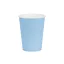 Papírpohár - világoskék - 250 ml - 6 db