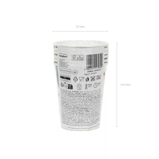 Papírpohár - Kutyás - 220 ml - 6 db