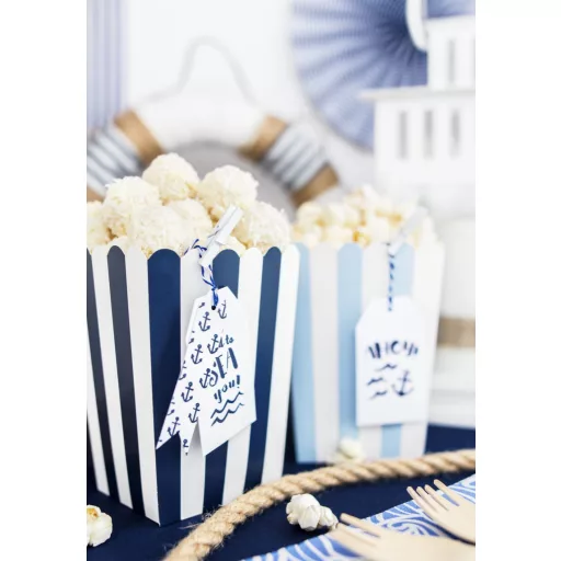 Popcorn doboz - Kisrepülő - 7,5 × 7,5 × 12,5 cm - 6 db