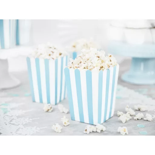 Popcorn doboz - Kisrepülő - 7,5 × 7,5 × 12,5 cm - 6 db