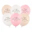 Mintás latex lufi - Happy Birthday - rózsaszín mix - 30 cm - 6 db