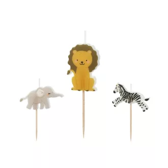 Szülinapi gyertya - Szafari - 3-4,2 cm - 3 db