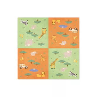 Szalvéta - Szafari - 33 × 33 cm - 12 db