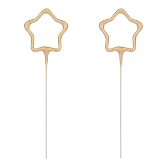 Csillagszóró - Csillag - arany - 16,5 cm - 2 db