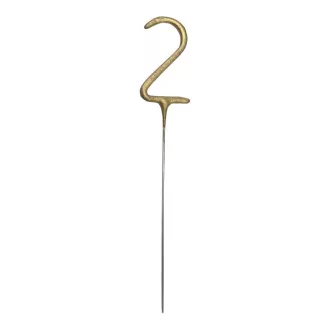 Számos csillagszóró - 2 - arany - 15 cm