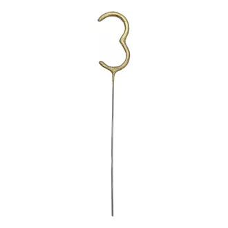 Számos csillagszóró - 3 - arany - 15 cm