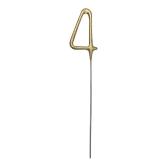 Számos csillagszóró - 4 - arany - 15 cm