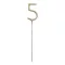 Számos csillagszóró - 5 - arany - 15 cm