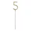 Számos csillagszóró - 5 - arany - 15 cm