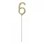 Számos csillagszóró - 6 - arany - 15 cm