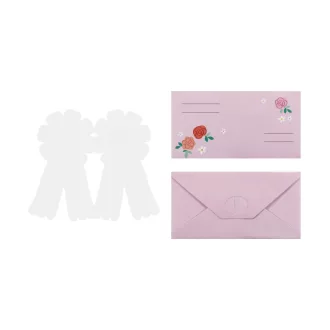 Meghívó - Lovas rozetta - 16,5 × 19,5 cm - 6 db
