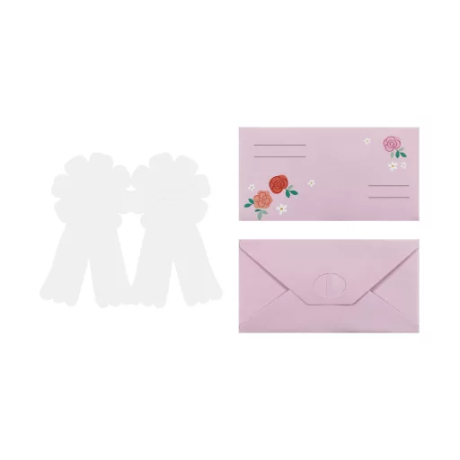 Meghívó - Lovas rozetta - 16,5 × 19,5 cm - 6 db