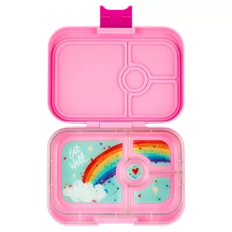 Yumbox Panino uzsonnás doboz 4 rekesszel - Power Pink Rainbow