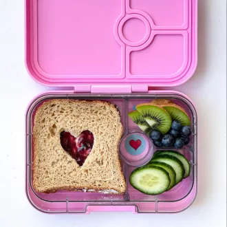 Yumbox Panino uzsonnás doboz 4 rekesszel - Power Pink Rainbow