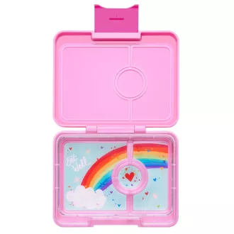 Yumbox Snack uzsonnás doboz 3 rekesszel - Power Pink Rainbow