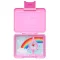 Yumbox Snack uzsonnás doboz 3 rekesszel - Power Pink Rainbow