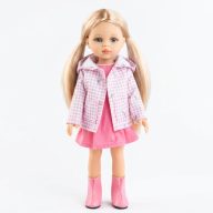   Paola Reina játék baba ruhában - Rosa rózsaszín ruhában 32 cm