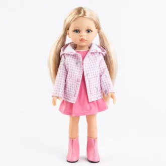   Paola Reina játék baba ruhában - Rosa rózsaszín ruhában 32 cm
