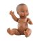 Paola Reina Los Gordis meztelen játékbaba – Sötét bőrű kislány 34 cm