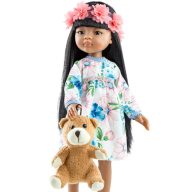 Paola Reina babaruha 32 cm-es babákhoz - Aloha virágos