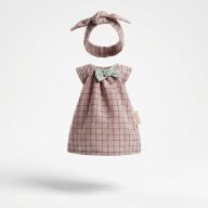 Paola Reina 32 cm-es játékbaba ruha - Rózsaszín kockás