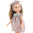 Paola Reina 32 cm-es játékbaba ruha - Rózsaszín kockás