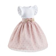 Paola Reina babaruha 32 cm-es babákhoz - Púder pöttyök