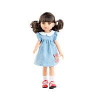   Paola Reina 32 cm-es játékbaba ruha - Pöttyös tavaszi ruha