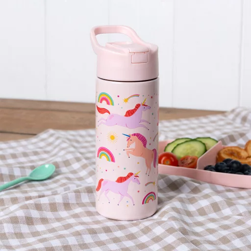 Rex London 500 ml-es fém kulacs - Unikornis