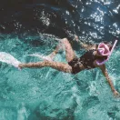 Sunnylife gyerek búvárszett közepes - Summer Sherbet Pink