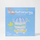 Sunnylife felfújható matrac - Burger Boy The Sea Kids Blue-Lime