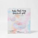 Sunnylife úszógumi - felfújható strandlabdával Tie Dye