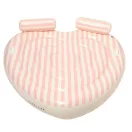 Sunnylife kétszemélyes szív alakú felfújható matrac - Stole My Heart Pink Stripe