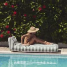 Sunnylife felfújható Luxe matrac - Seagrass Stripe