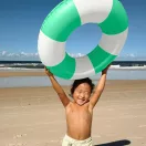 Sunnylife gyerek úszógumi - Party Green Stripe 