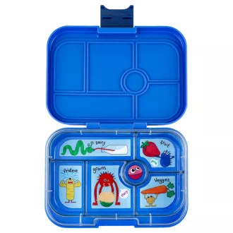 Yumbox Original uzsonnás doboz 6 rekesszel - Surf Blue Funny Monsters