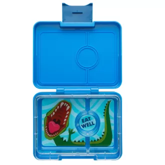 Yumbox Snack uzsonnás doboz 3 rekesszel - Surf Blue Dinosaour