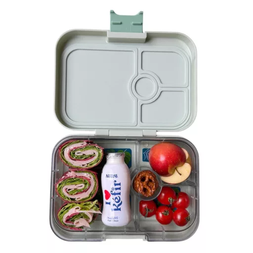 Yumbox Panino uzsonnás doboz 4 rekesszel - Sage Green Jungle