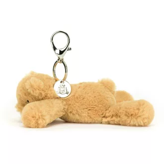 Jellycat plüss kulcstartó - Bársonyos mackó